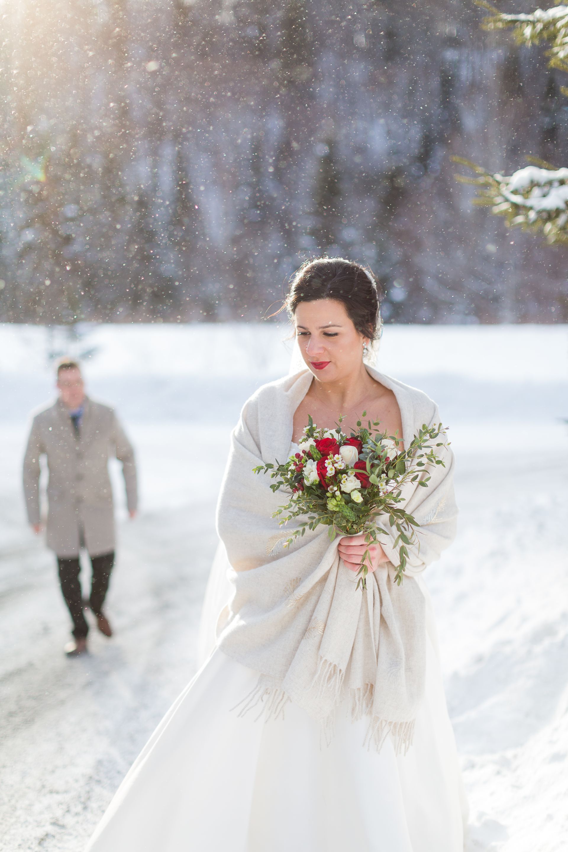 Mariage hivernal - Lac-Beauport, Québec